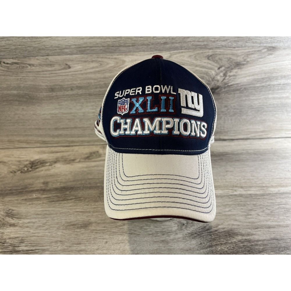 New York Giants NY Super Bowl XLII Champions Reebok‎ NFL Sideline Cap Hat 2008